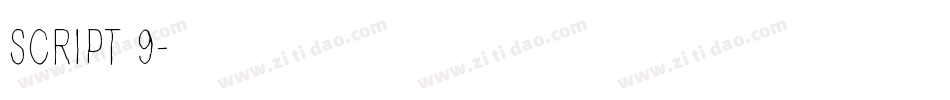 SCRIPT 9字体转换